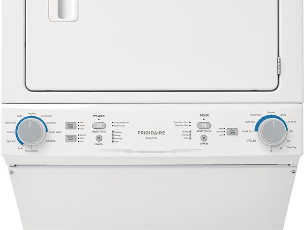 FLCG7522AW - Frigidaire Gas Washer/Dryer Laundry Center - 3.9 Cu. Ft Washer and 5.5 Cu. Ft. Dryer